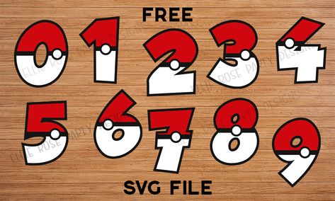 Planning a Pokemon-themed birthday party for the little one? Get your hands on our free Pokemon SVGs, including a set of numbers and fun icons to make the day even more special. Check out our latest collection! Diy Pokemon Decorations, Pokemon Svg Free Cricut, Pokemon Numbers, Free Pokemon Svg, Pokemon Svg Free, Pokemon Letters, Diy Birthday Shirt, Pokemon Printables, Pokemon Party Decorations