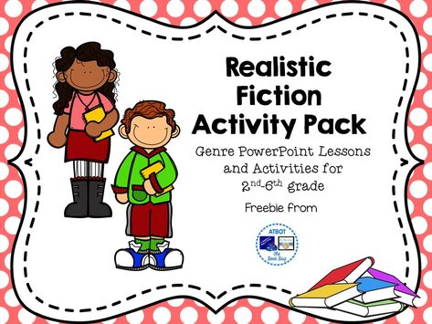 Realistic Fiction activity freebie Realistic Fiction Activities, Realistic Fiction Writing, Sentence Writing Activities, Third Grade Activities, Teaching Crafts, Realistic Fiction, Powerpoint Lesson, Short Stories For Kids, Teaching Teachers