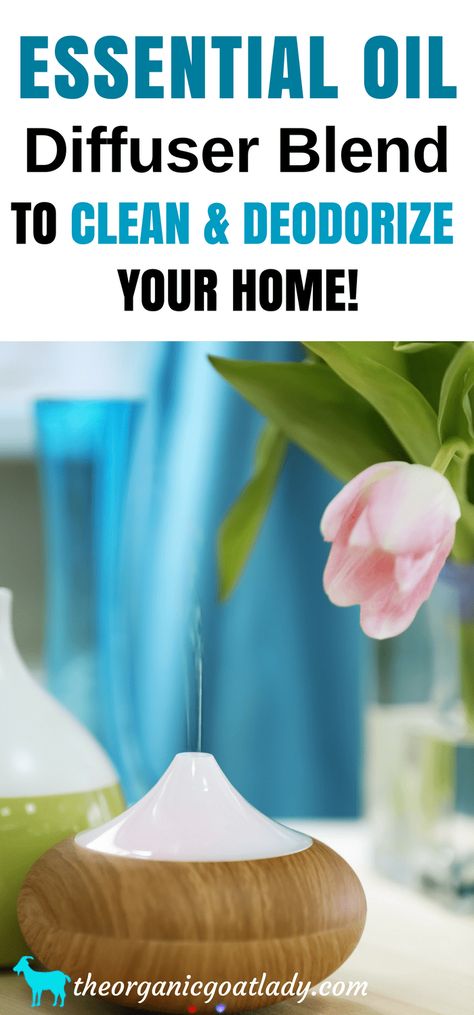 Essential Oil Diffuser Blend To Clean & Deodorize Your Home, Aromatherapy Recipes, Essential Oil Recipes, Cleaning Naturally Odour Eliminating Diffuser Blend, Deodorizer Diffuser Blend, Odor Eliminator Essential Oil Diffuser, Clean Home Diffuser Blend, Cleaning Naturally, Perfume Blends, Modern Homestead, Homestead Life, Aromatherapy Recipes