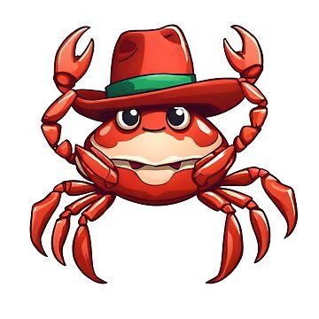 Saddle up for a festive ho-ho-holiday roundup with our Christmas Cowboy Crab! This crustacean cowboy is ready to wrangle some holiday cheer with a Santa hat • Millions of unique designs by independent artists. Find your thing. Crab Illustration, Christmas Cowboy, Crustaceans, Santa Hat, Holiday Cheer, Funny Stickers, Crab, Saddle, Science Poster