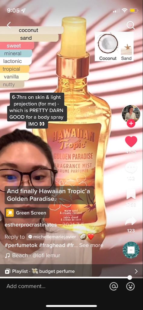 Hawaiian Tropic Golden Paradise, Hawaiian Tropic Perfume, Tropical Perfume, Hawaiian Tropic, Vanilla Perfume, Fragrance Mist, Perfume Collection, Tropical Paradise, Body Spray