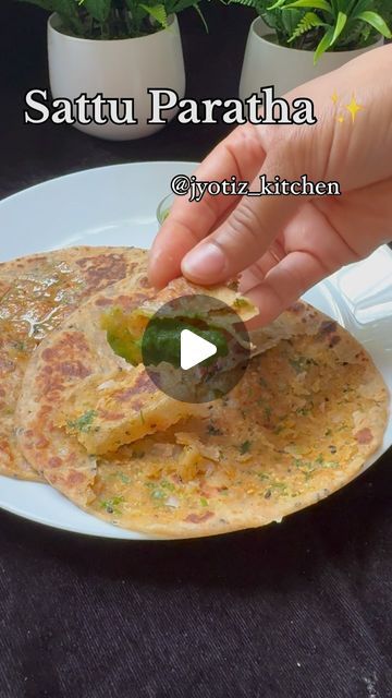 jyotiz kitchen on Instagram: "Have U Ever Tried This..? . Try this Healthy..Tasty Sattu Paratha.. . Breakfast Idea.. . Tiffin Idea.. . Follow for more.. . . #healthyfood #healthylifestyle #food #healthy #foodie #foodporn #instafood #foodphotography #fitness #vegan #healthyeating #yummy #foodblogger #foodstagram #health #foodlover #delicious #homemade #nutrition #healthyliving #weightloss #breakfast #instagood #diet #fit #dinner #healthyrecipes #lunch #love #jyotiz_kitchen" Sattu Recipes Ideas, Sattu Paratha, Healthy Tiffin Recipes, Paratha Breakfast, Tiffin Ideas, Tiffin Lunch, Diet Salad, Diet Salad Recipes, Fit Dinner