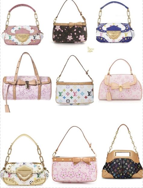 Zara Finds, Louis Vuitton Takashi Murakami, Purse Aesthetic, Fancy Purses, Luxury Bags Collection, Purse Essentials, Aesthetic Bags, Hot Bags, Takashi Murakami