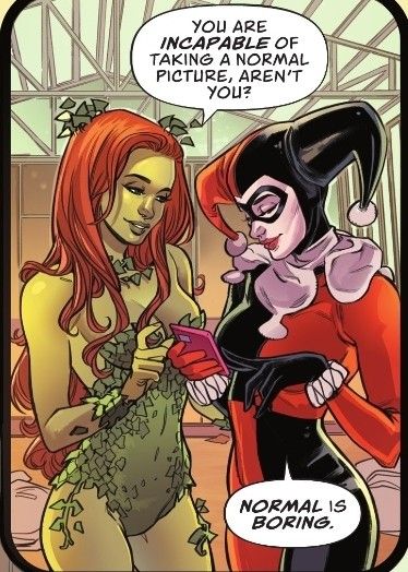 Harley And Poison Ivy, Poison Ivy Comic, Batman Urban Legends, Normal Is Boring, Harley Quinn Comic, Warner Brothers, Urban Legends, Dc Characters, Poison Ivy