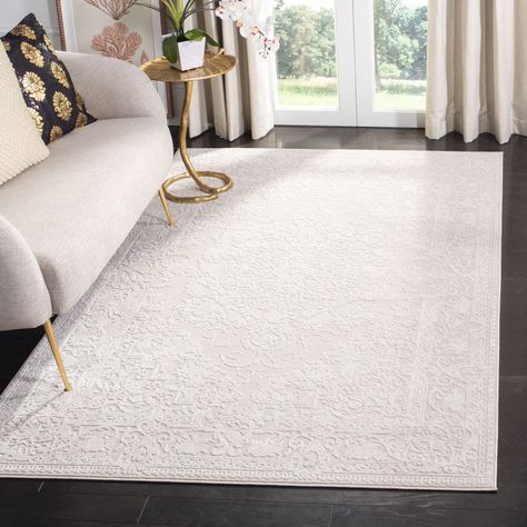 Safavieh Reflection Sophia Traditional Area Rug Or Runner - Walmart.com - Walmart.com Cream Area Rug, Ivory Area Rug, Polyester Rugs, Farmhouse Rugs, Laurel Foundry Modern Farmhouse, Ivory Rug, Pile Rug, Traditional Area Rugs, Indoor Area Rugs