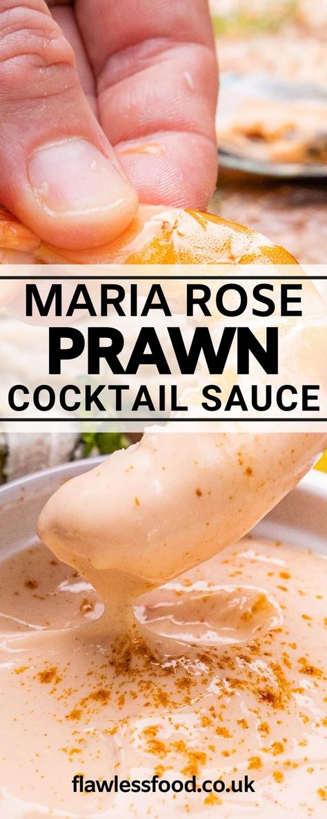 Marie rose sauce, also known as seafood sauce, is most commonly used as the classic prawn cocktail sauce. A mixture of mayonnaise, ketchup, and Worcestershire sauce can be spiced up with a pinch of black pepper or cayenne pepper. The sauce pairs well with all types of seafood, and it can be used as a dip, salad dressing or a topping. Maria Rose Sauce, Shrimp Cocktail With Marie Rose Sauce, Marie Rose Sauce 12 Tomatoes, Prawn Cocktail Sauce Recipes, Seafood Sauce Dip, Marie Rose Sauce Recipe, Seafood Cocktail Sauce Recipe, Prawn Cocktail Sauce, Cocktail Sauce For Shrimp