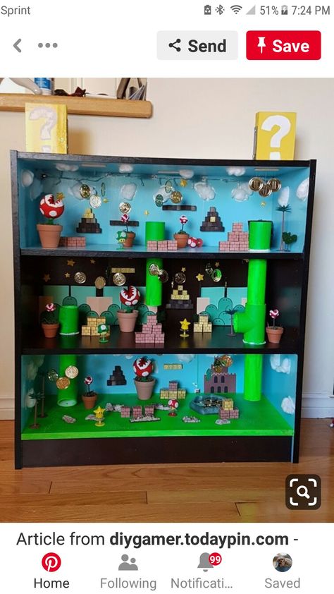 Nintendo Room, Super Mario Room, Kids Room Design Boys, Mario Crafts, Mario Room, Diy Playhouse, Super Mario Birthday Party, Mario Birthday Party, Super Mario Birthday