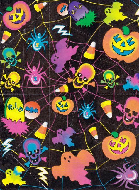 leviathanhomecooking: “  Lisa Frank Halloween by Nicole ” Lisa Frank Halloween, Imprimibles Halloween, Lisa Frank Stickers, Halloween Wallpaper Backgrounds, 90s Halloween, Catty Noir, Phone Theme, Scrapbooking Stickers, Halloween Wallpaper Iphone