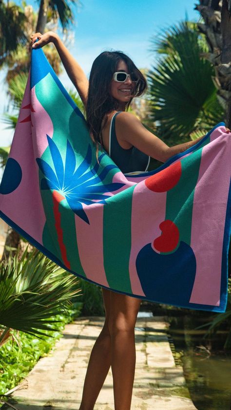 Summer Towel, Yoga Beach, Beach Towel Blanket, Live In Style, Summer Living, Beach Yoga, Instagram Ideas Post, Personalized Beach Towel, Stylish Blouse Design