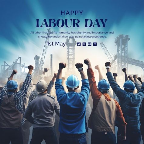 Ocean Ceramics, International Labour Day, Happy Labour Day, Labor Rights, International Workers Day, Workers Day, Technology Icon, Corporate Training, Light Blue Background