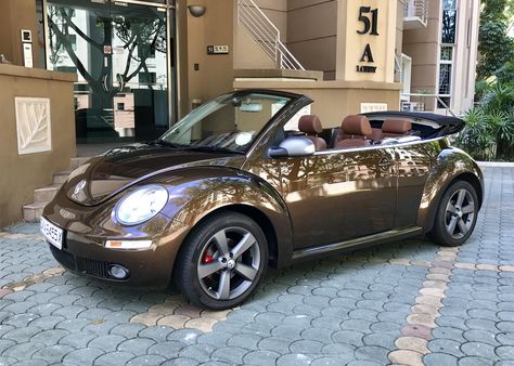 Brown Vw Beetle, Brown Beetle Car, Brown Volkswagen Beetle, Brown Beetle, Cabriolet Cars, Volkswagen Beetle Cabriolet, Brown Car, Beetle Volkswagen, Vw Beetle Convertible