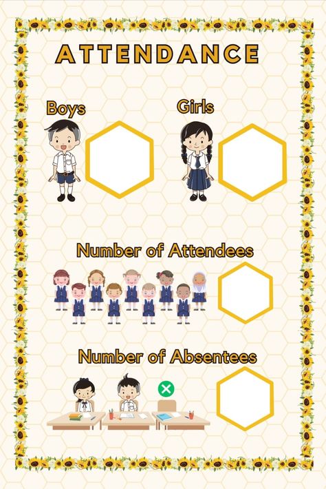 Attendance Poster, Date Poster, Weather Poster Date For Classroom Board, Classroom Attendance Chart Ideas, Attendance Chart Preschool Ideas, Classroom Attendance Chart, Weather Poster, Attendance Register, Classroom Attendance, Attendance Chart, Classroom Board