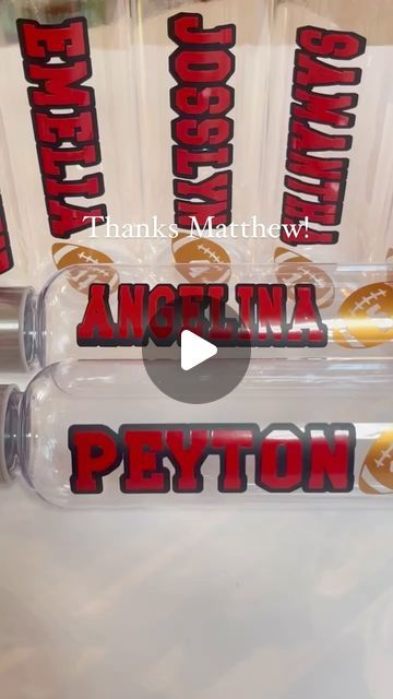 Nancy Daughtrey Church on Instagram: "Thanks Matthew for shopping with us! We hope they love their sports bottles! 🏈🏈🏈🏈#sports #sportteams #football #teampartyfavors #teamgifts #custompartydecor #custompartyfavors #personalizedpartyfavors #footballteamgift #teamgiftfromcoach https://littlebumblebestudio.etsy.com/listing/1594973304" Team Mom Ideas, Football Team Mom, Football Team Gifts, Team Party, Mom Ideas, Custom Party Favors, Team Mom, Personalized Party Favors, Sports Party