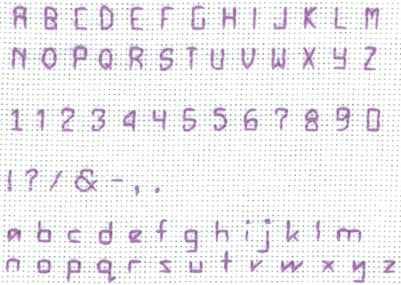 This simple cross stitch alphabet 02 is perfect for signing your name or initials on your project. Contains caps, lower case, punctuation and numbers. Free Cross Stitch Alphabet, Alphabet Patterns, Cross Stitch Numbers, Unique Cross Stitch, Cross Stitch Alphabet Patterns, Cross Stitch Tutorial, Cross Stitch Fonts, Embroidered Letters, Cross Stitch Letters