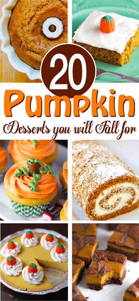 Here are over 20 Easy and Irresistible Pumpkin Spice Desserts including pumpkin bread, pumpkin pie, pumpkin cookies and more delicious pumpkin spice treats. Get the link: https://www.momlovesbaking.com/20-easy-and-irresistible-pumpkin-spice-desserts/ Pumpkin Themed Desserts, Fresh Pumpkin Recipes Desserts, Canned Pumpkin Recipes Dessert, Pumpkin Spice Dessert Recipes, Poke Recipes, Easy Pumpkin Desserts, Spice Desserts, Interesting Desserts, Fresh Pumpkin Recipes