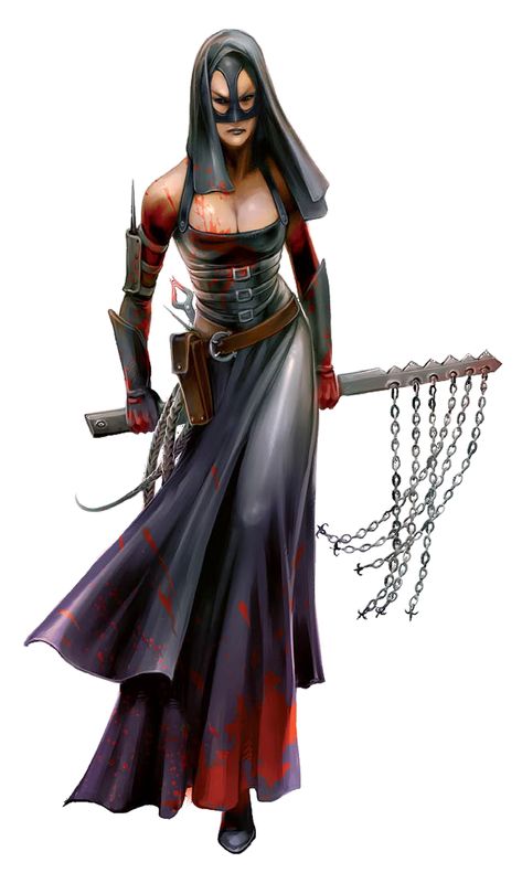 Executor / Loviatar Cleric Dnd Cleric, Visual Prompts, Female Assassin, Women Warriors, Fantasy Role Playing, Heroic Fantasy, Art Female, Female Character Concept, Pirate Woman