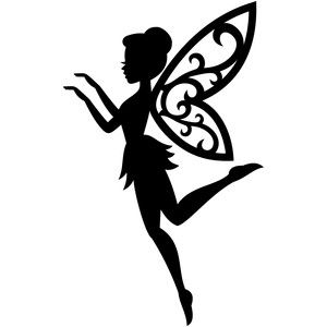 Fairy Silhouette Tattoo, Fairy Silhouette Simple, Silhouette Printables, Fairy Templates, Silhouette Tattoo, Silhouette Disney, Tinkerbell Fairy, Fairy Silhouette, Tattoo Pictures