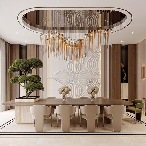 Dining Room Design Ideas, Dining Room Design Modern, Modern Living Room Interior, Dinning Room Design, Dining Design, Chandelier Decor, Luxury Dining Room, Luxury Dining, Contemporary Dining