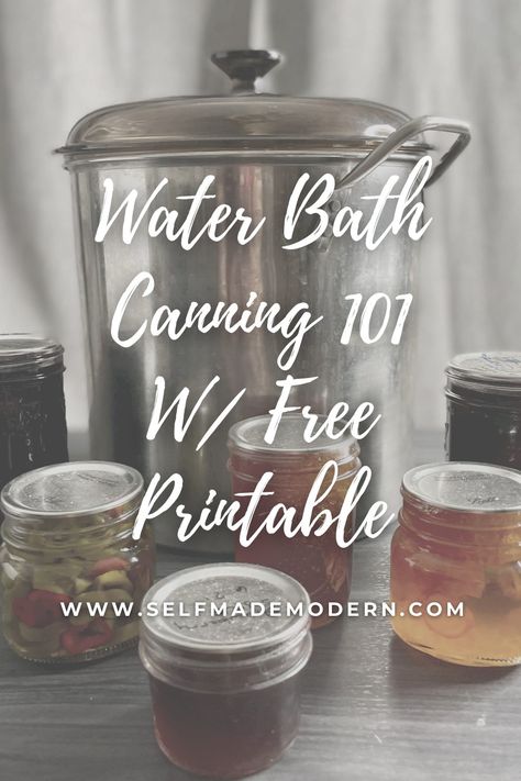 When people hear the word “canning” they instantly begin to worry.  I know I didn’t try it for years because it seemed so intimidating.  But water bath canning really isn’t that difficult to master.  All you need is the right tools and a little bit of preparation. Most people have many of the tools needed to do water bath canning already.  Trust me, if I can do it, so can you. #canning #canningbasics #howto #waterbath