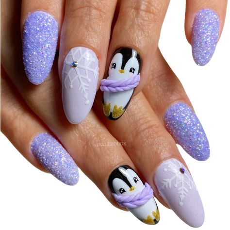 #nails #nailart #nailsofinstagram #u #manicure #beauty #nail #gelnails #nailsoftheday #nailsonfleek #nailstagram #nailsart #nailstyle #instanails #naildesign #acrylicnails #nailsdesign #inspire #naildesigns #love #nailswag #as #nailpolish #nailtech #unhas #gel #nailsnailsnails #nailartist #fashion #gelpolish Pink Penguin Nails, Penguin Winter Nails, Penguin Nail Art Christmas, Winter Penguin Nails, Penguin Nails Designs, Christmas Animal Nails, Penguin Nails Christmas, Penguin Christmas Nails, Penguin Nail Designs