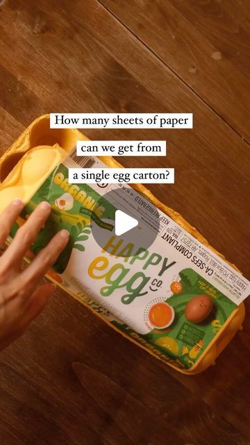 Sibia Torres Padilla | DIYs on Instagram: "Here’s how we turned the egg carton into paper:
First I ripped it into smaller pieces and placed them inside a quart sized mason jar
I covered that with water and let the carton bits soak for a day
Then I blended the carton bits and water into a pulp
I poured the pulp into a container and added another 5 mason jar’s worth of water I used a 6x4 inch paper screen to make the sheets of paper by dipping it in the mixture and pulling up an even layer.
I flipped the paper pulp over on a dish cloth and pressed any excess water out. I left them out to dry in the sun and a few hours later we had our own paper.

I have been making paper for a few years and honestly I prefer a splatter screen over a mould & deckle but fir this I really wanted to see how many Diy Paper Mould And Deckle, A Few Hours Later, Paper Screen, Recipe Paper, Quart Size Mason Jars, Julia Cameron, Splatter Screens, Egg Cartons, Egg Carton Crafts