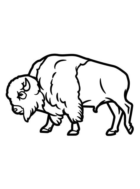 Bison - Lol Coloring Pages Buffalo Sketch, Bison Drawing, Desert Drawing, Lol Coloring Pages, Lol Coloring, Buffalo Trace, Art Idea, Pencil Sketch, Drawing Reference