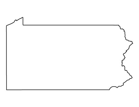 Pennsylvania pattern. Use the printable outline for crafts, creating stencils, scrapbooking, and more. Free PDF template to download and print at http://patternuniverse.com/download/pennsylvania-pattern/ Printable Outline, Coloring Crafts, String Art Templates, Object Lessons, Pallet Crafts, State Outline, Felt Patterns, Small Sewing Projects, Scrapbook Sketches