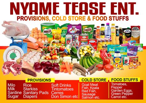 Provisions Store Design, Foodstuff Flyer Design, Food Stuff Flyer Design, Provision Store Banner Design, Cold Store Flyer Design, Provision Store Flyer Design, Provision Store Design, Supermarket Design Ideas, Provisions Store