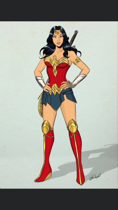 Wonder Woman Drawing, Wonder Woman Movie, Wonder Woman Art, Amazon Warrior, Batman Wonder Woman, Dc Comics Heroes, Bruce Timm, Superman Wonder Woman, Dc Comics Superheroes