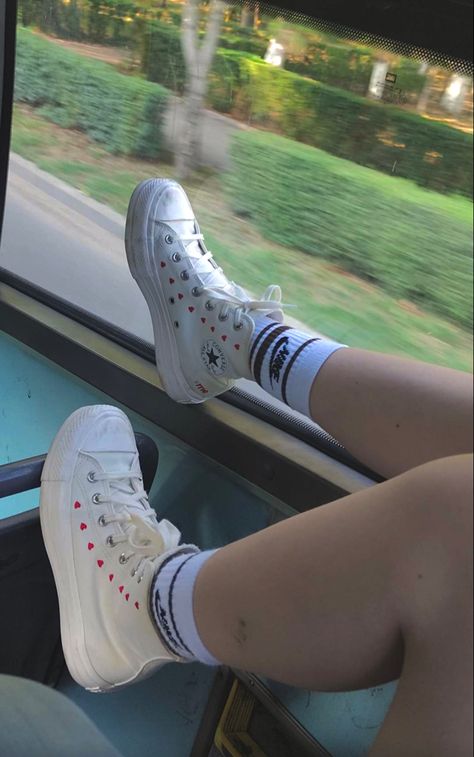 #converse #valentines #photo #aestethic #y2k #heart #hearts Valentines Converse, Converse Valentines, Photo Aestethic, Heart Converse, Y2k Heart, Converse High Top Sneaker, Converse Chuck Taylor High Top Sneaker, Cute Shoes, Dream Closet