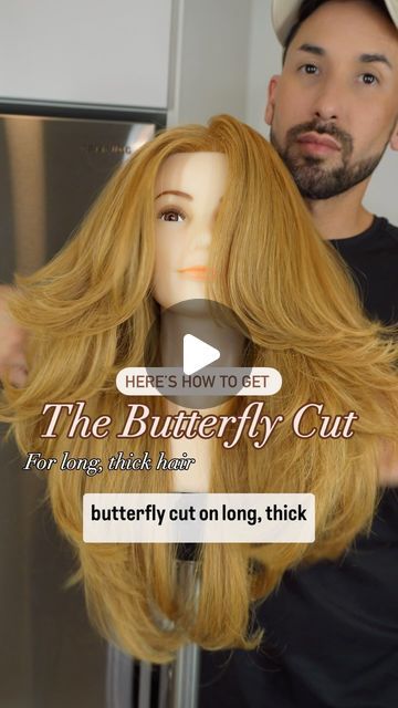 Butterfly Cut Blowout, Butterfly Long Layers, Long Hair Butterfly Haircut, Thick Hair Long Layers, Butterfly Haircut For Long Hair, Long Hair Cuts With Layers Face Framing Side Bangs, Butterfly Cut Long Hair, Butterfly Layers Hair Long, Butterfly Cut Hair Long