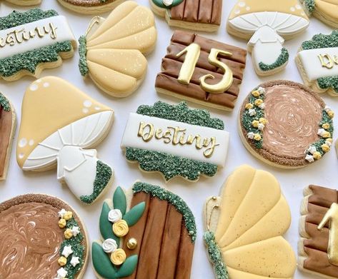 Enchanted Forest Theme Cookies, Enchanted Forest Cookies Decorated, Forest Theme Cookies, Forest Cookies Decorated, Enchanted Forest Chocolate Covered Oreos, Mushroom Cookies Decorated, Enchanted Forest Cookies, Enchanted Cookies Decorated, Fairy Garden Birthday Party Cookies