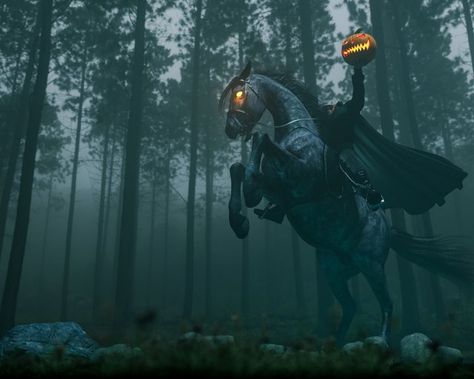 Headless Horseman Costume, Creepy Urban Legends, The Legend Of Sleepy Hollow, Legend Of Sleepy Hollow, Headless Horseman, Scary Monsters, Halloween Monster, Sleepy Hollow, Urban Legends