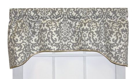 Amazon.com: Duncan Damask Print Lined Arch Valance 50-Inch-by-15-Inch, Spa: Posters & Prints Spa Colors, Window Toppers, Roman Curtains, Kitchen Window Curtains, Dining Room Curtains, Popular Decor, Valance Window Treatments, Beach Cottage Decor, Rod Pocket Curtain Panels