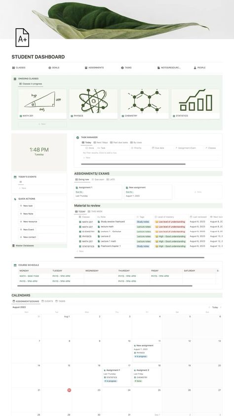 Notion Academic Planner, Notion Student Planner, college planner, notion template, notion planner notion_template_class_notes #notion_journaling #how_to_take_notes_on_notion #digital_planner_aesthetic Academics Notion, Notion Divider, Medical Student Planner, Student Planner Aesthetic, College Notion, Notion Study Planner, Notion Academic, Study Planner Ideas, Notion Student Planner