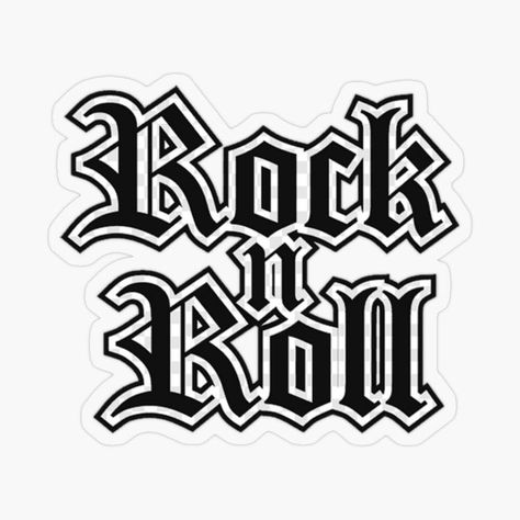 Rock And Roll Clipart, Rock And Roll Svg, Rock N Roll Design, Rock And Roll Drawings, Rock And Roll Logo, Rock And Roll Tattoo, Rock And Roll Art, Stickers Rock, Sublimacion Ideas