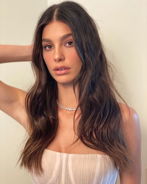 Camila Morrone on Instagram: “🕊” Dark Fall Hair Colors, Dark Fall Hair, Buttery Blonde, Rich Brunette, Camila Morrone, Black Hair Color, Hair Colorist, Fall Hair Colors, Natural Hair Color