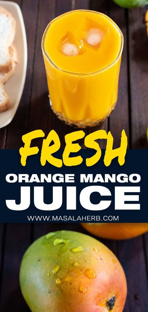 Mango Juice Recipe, Fruits Juice, Best Juicing Recipes, Orange Juice Recipes, Fresh Juice Recipes, Tropical Juice, Natural Juice, Fruit Juice Recipes, Mango Pulp