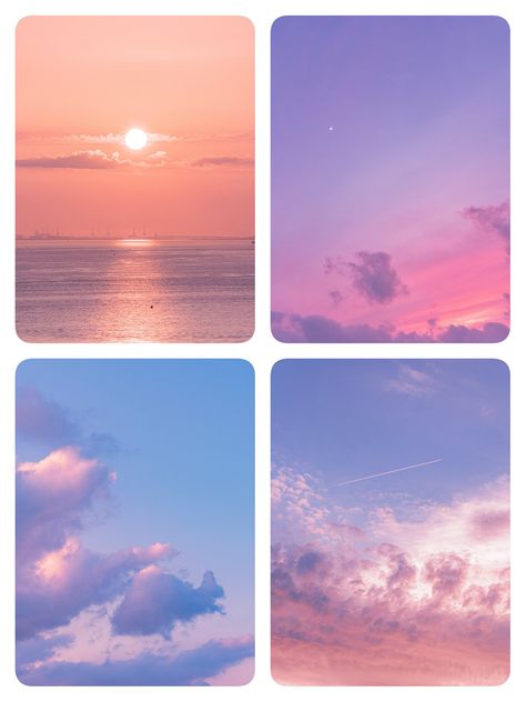 Polaroid Reference, Pictures Of The Sky, Pastel Sky, Sky Color, Sky Aesthetic, Pastel Aesthetic, Wallpaper Iphone Cute, Scenery Wallpaper, الرسومات اللطيفة