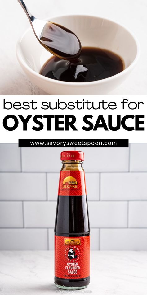 Discover the best oyster sauce substitute with this guide to versatile alternatives. Whether you're seeking a vegetarian alternative or simply ran out of oyster sauce! Homemade Oyster Sauce, Oyster Sauce Substitute, Tamari Sauce, Vegetarian Oyster Sauce, Best Oysters, Food Substitutions, Savory Sauce, Oyster Sauce, Food Info