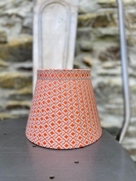 Lydea lamp shade collection | Ribbon lampshades by Bay Design Vintage Interiors, Unique Lamps, Vintage Lover, Lamp Shades, Lampshades, Black Orange, Lamp Shade, Vintage Designs, Red Color