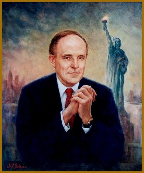 The Enemy Within, Rudy Giuliani, Good Morning Friends, Cool Names, Portrait Painting, Oil On Canvas, Historical Figures, New York, Canvas