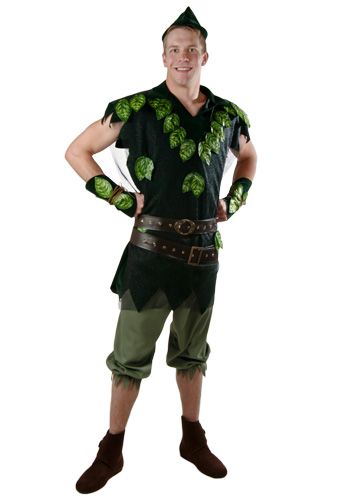 Adult Deluxe Peter Pan Costume HatShirtVestBeltsArm BandsPants HatShirtVestBeltsArm BandsPants Male Disney Costumes, Forest Outfit Men, Enchanted Forest Outfit, Peter Pan Halloween Costumes, Enchanted Forest Theme Party, Peter Pan Halloween, Forest Outfit, Peter Pan Outfit, Mad Men Costume