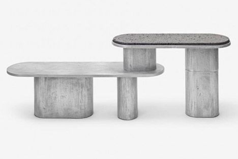 Structure Table For Use _JEONGHWA SEO University In Korea, Modern Bench Seat, Hongik University, Low Chair, Metal Bench, White Upholstery, Principles Of Design, Concrete Wood, Craft Design