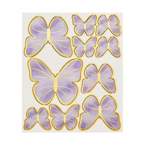 Purple Butterfly Toppers Printable, Purple Butterfly Clipart, Butterfly Cake Topper Printable, Topper Kupu Kupu, Gold Butterfly Cake, Purple Cake Topper, Toper Cake, Butterfly Topper, Purple Butterfly Cake