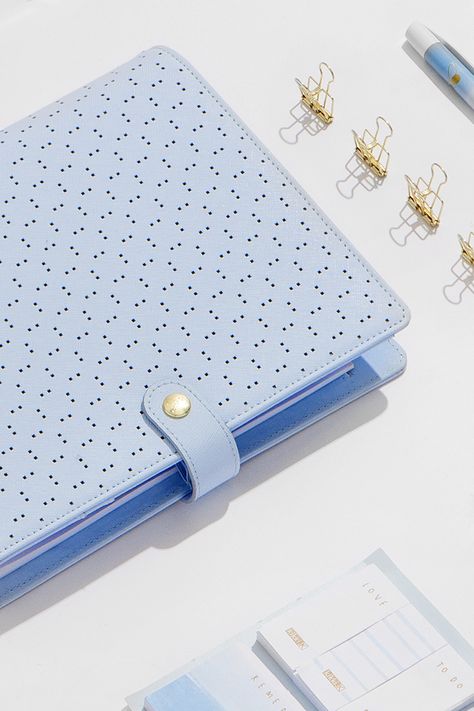 Get excited for our newest kikki.K Planner styles including Ice Blue and Peach in gorgeous perforated leather #kikkiKPlannerLove Blue Stationary, Daily Luxury, Moleskine Planner, Kikki K Planner, Mambi Happy Planner, Leather Planner, Stationery Essentials, Pretty Planners, Filofax Planners