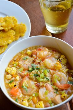 Asopao de camarones (Shrimp & rice stew) - The Petit Gourmet Rice Stew, Perfect Fried Chicken, Youtube Recipes, Shrimp Rice, Rose Wilson, Recipes Bbq, Latin Recipes, Recipes Mexican, Cooking With Beer