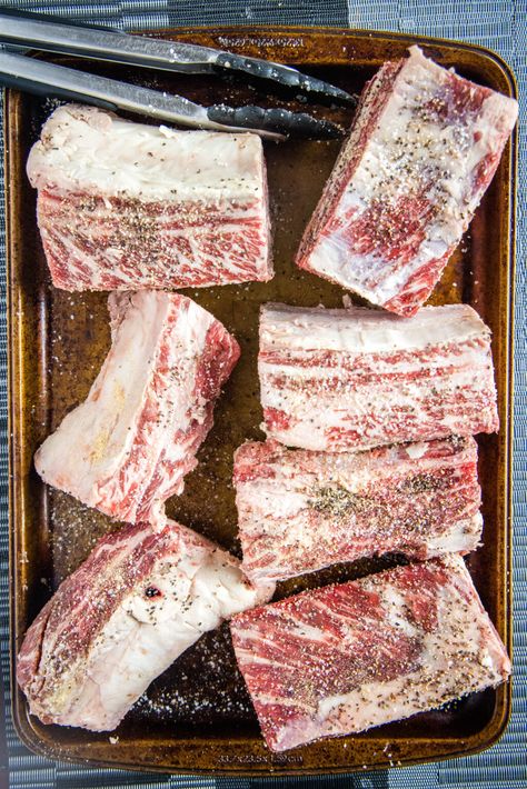 Smoked Beef Short Ribs In Pellet Smoker, Smoked Beef Belly, Smoked Beef Short Ribs Recipe, Smoked Short Ribs Recipe, Smoked Short Ribs Beef, Beef Short Ribs Smoker Recipe, Short Ribs Smoker, Short Ribs Smoker Recipe, Beef Ribs Smoked