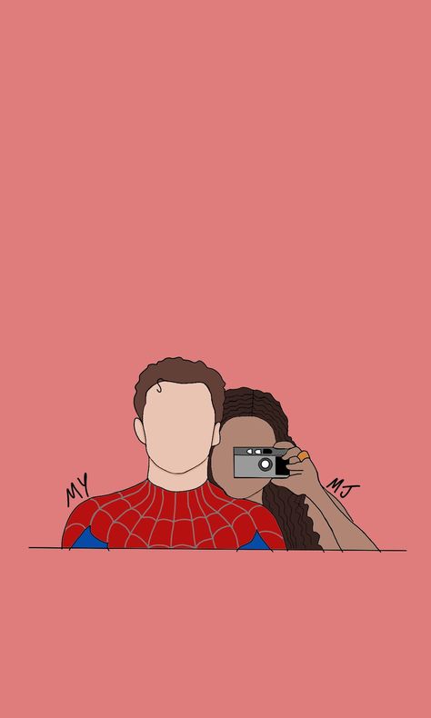 #PeterParker #MarieJane #NoWayHome #Love #SpiderMan #Zendaya #TomHolland Spiderman Zendaya, Zendaya Drawing, Zendaya Art, Spider Man Wallpaper, Man Wallpaper, Peter Parker, Tom Holland, Anime Scenery, Spiderman