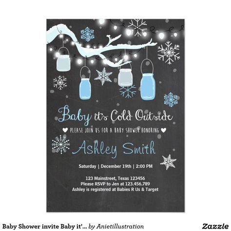 Baby Shower invite Baby it's cold outside Boy Blue Outside Gender Reveal, Winter Gender Reveal, Christmas Gender Reveal, Bow Gender Reveal, Gender Reveal Party Theme, Gender Reveal Themes, Gender Reveal Ideas, Gender Reveal Party Invitations, Baby Reveal Party